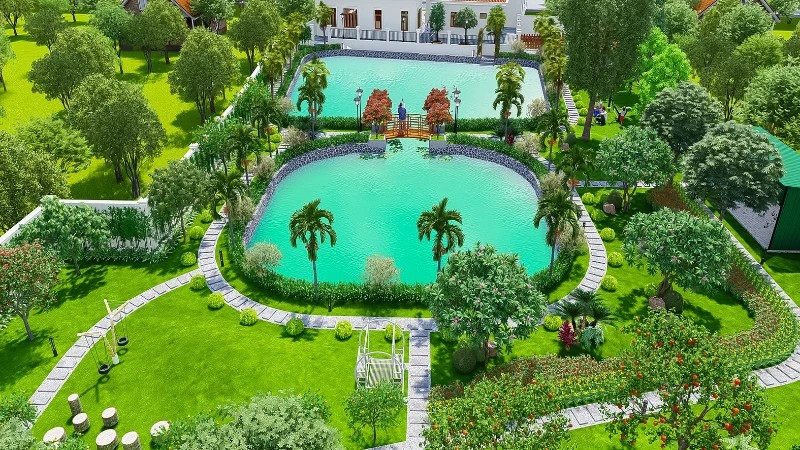 THIẾT KẾ - Sân vườn anh Long